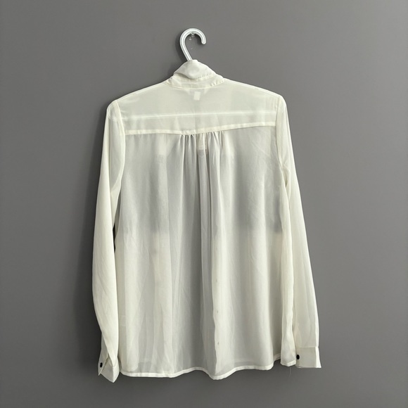 NWT Charming Charlie Small White Button Down Long Sleeve - Picture 10 of 16